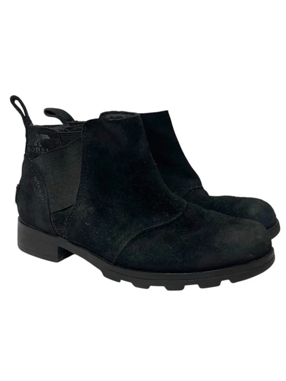 SOREL Girl’s Waterproof Suede Ankle Pull-On Booties 1Y